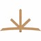 Ekena Millwork Alberta Smooth Timber Gable Bracket, Western Red Cedar, 96"W x 52"H x 5 1/2"D x 5 1/2"F, 13/12 Pitch GBW096X52X0606ALB00SWR - alternate 1